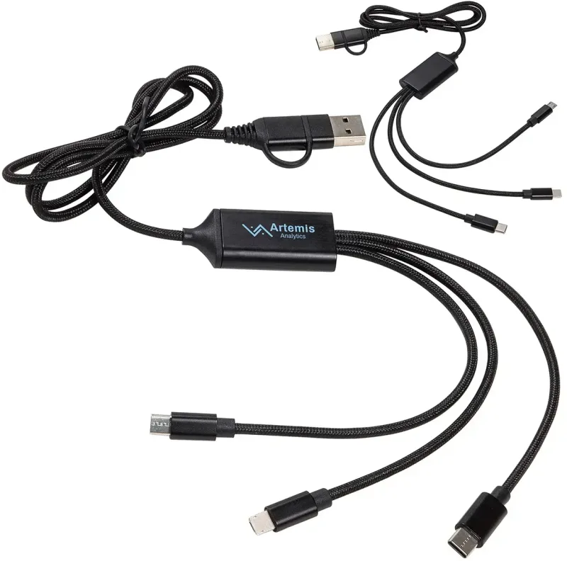 Branded LED 3-in-1 Charging Cable — view 4