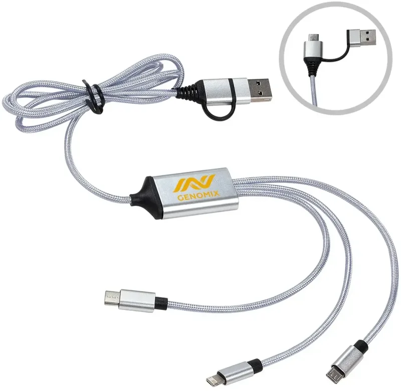 Branded LED 3-in-1 Charging Cable — view 5