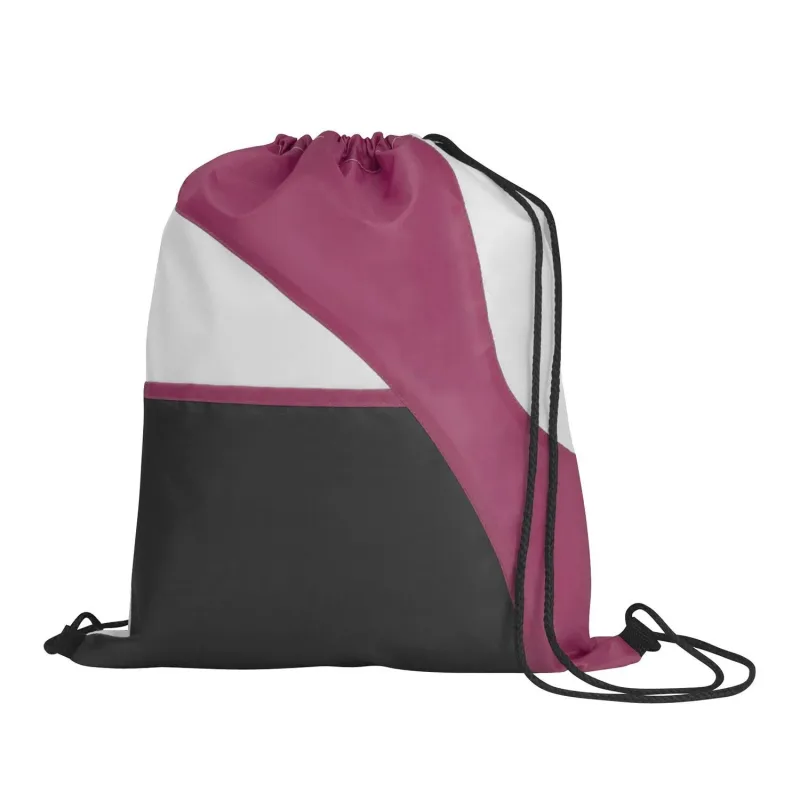 Tri-Color Drawcord Bag — view 3