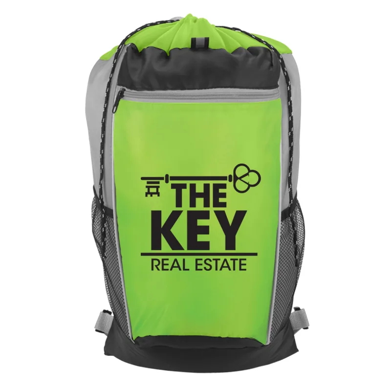 Tri-Color Drawstring Backpack — view 2