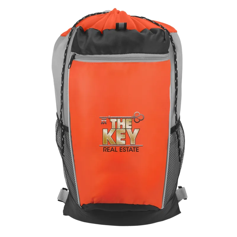 Tri-Color Drawstring Backpack — view 4