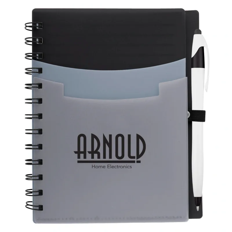 Tri-Pocket Notebook & Pen — view 5