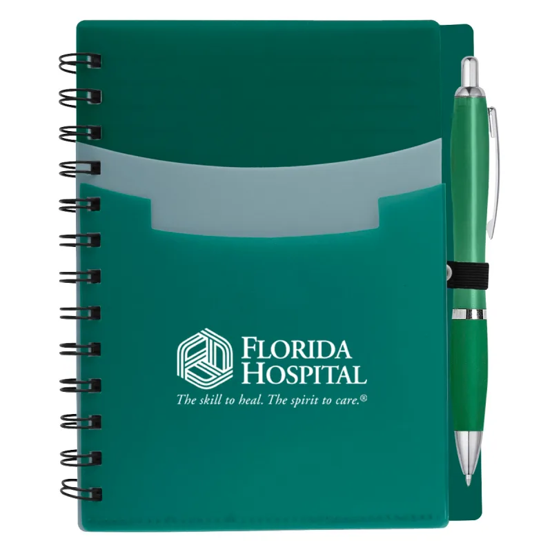 Tri-Pocket Notebook & Satin Pen — view 3