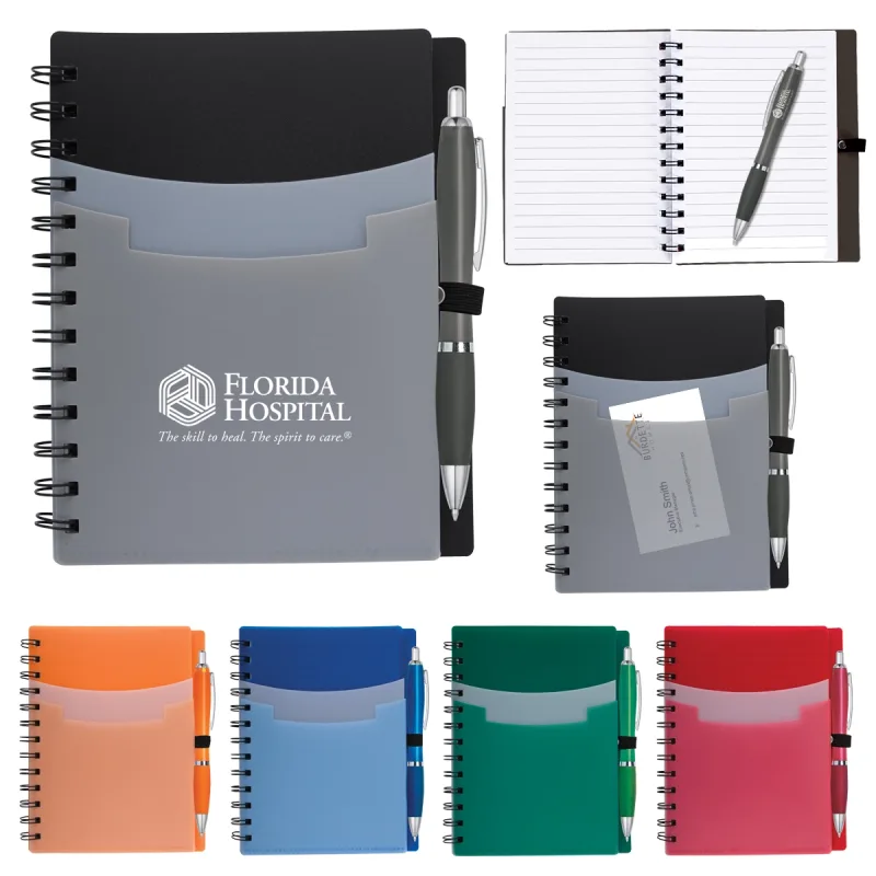 Tri-Pocket Notebook & Satin Pen — view 7