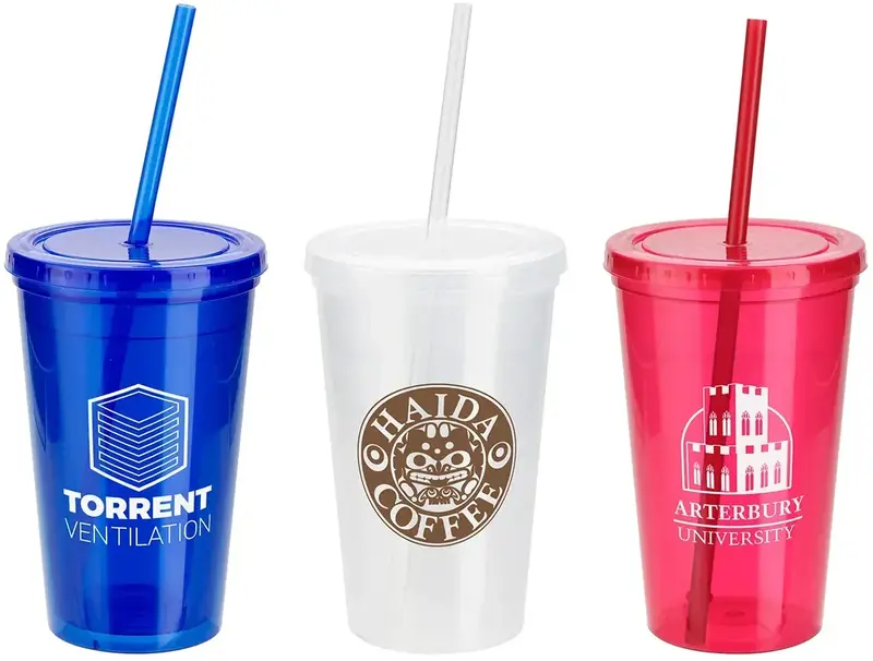 Custom Trifecta 16 oz Tumbler with Lid + Straw