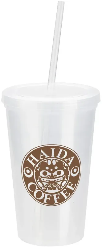 Custom Trifecta 16 oz Tumbler with Lid + Straw — view 4