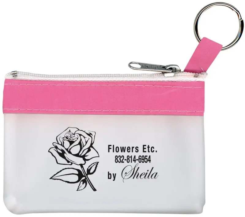 Custom Branded Tropical Pearl Zip Purse — view 5