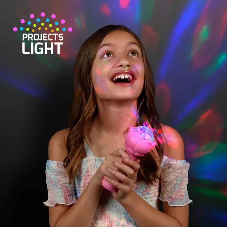 Tulip Flower Light Projecting Disco Wand 7" — view 3
