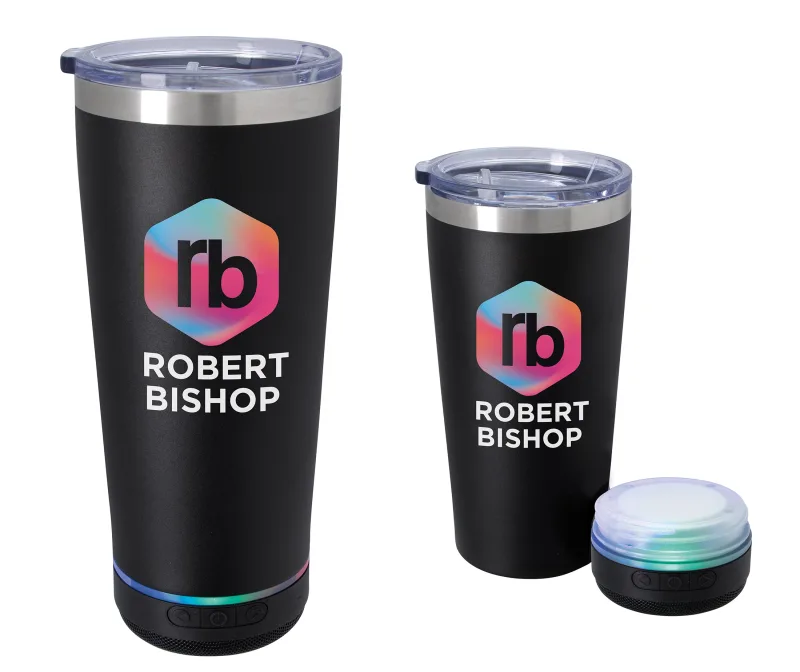 Custom Tumbler with Bluetooth® Speaker - 20 oz. — view 2