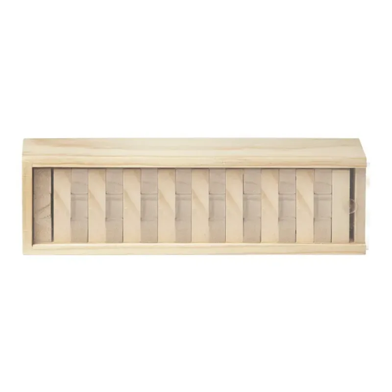 Custom Logo Tumbling Tower Wood Block Stacking Game — view 4