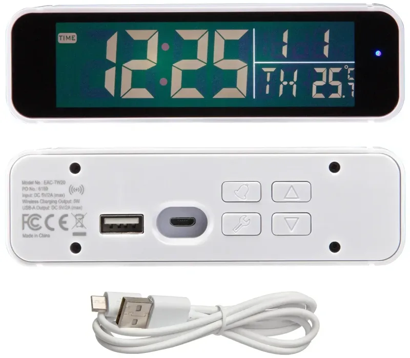 Custom Twilight Wireless Alarm Clock Charger — view 2