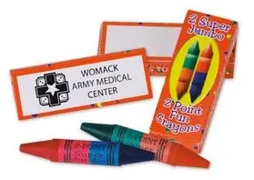 Two Pack Two Pointed Jumbo Crayons