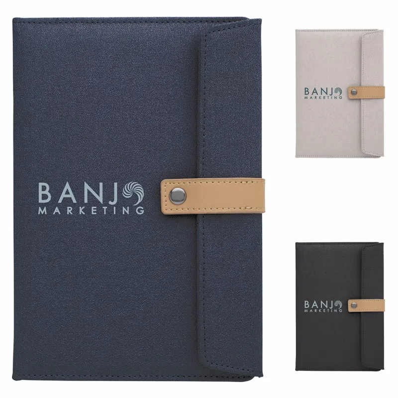 Custom Two-Tone Journal with Leather Closure