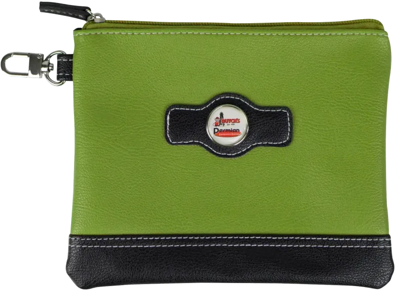 Custom Two Tone Zipper Valuables Pouch — view 2