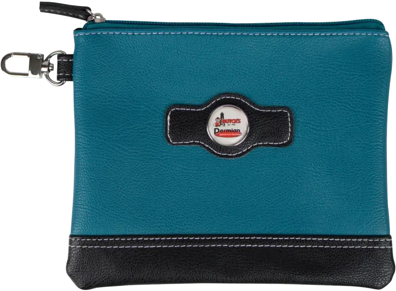 Custom Two Tone Zipper Valuables Pouch — view 4