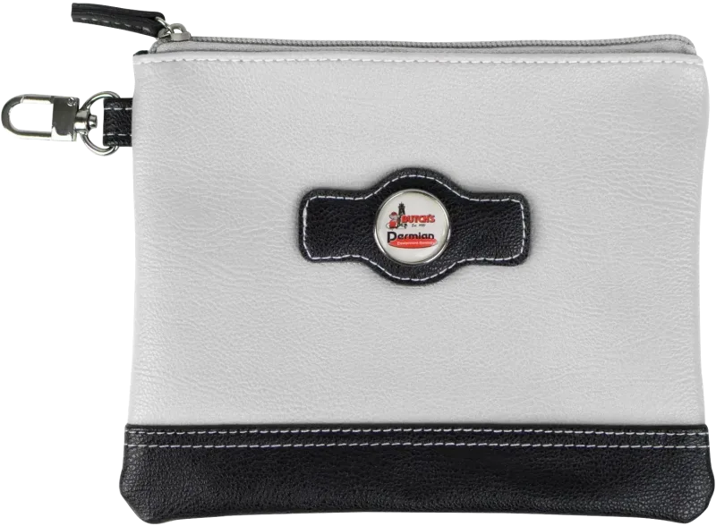 Custom Two Tone Zipper Valuables Pouch — view 5