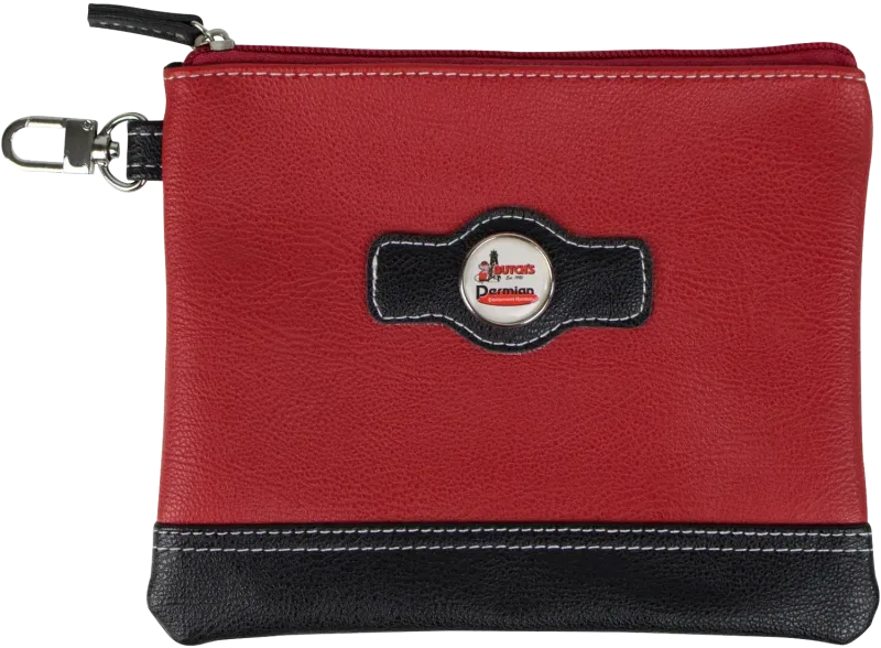 Custom Two Tone Zipper Valuables Pouch — view 6