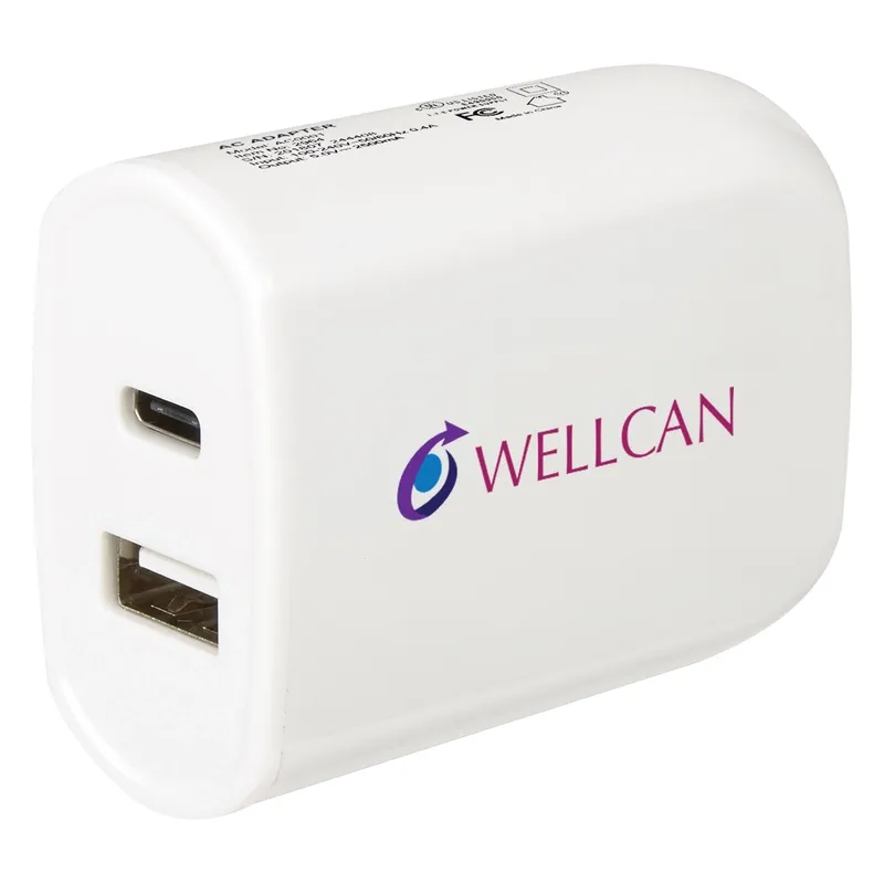 UL Listed 2-In-1 USB Type-C Wall Adapter