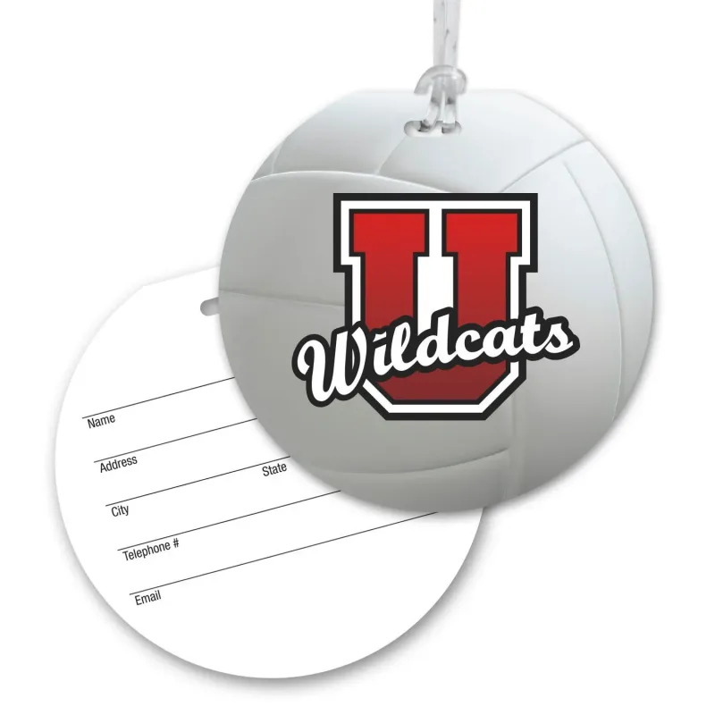 Ultra-Thin Round Luggage Tag with Clear Strap — view 2