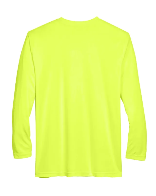 UltraClub Adult Cool & Dry Sport Long-Sleeve Performance Interlock T-Shirt — view 15