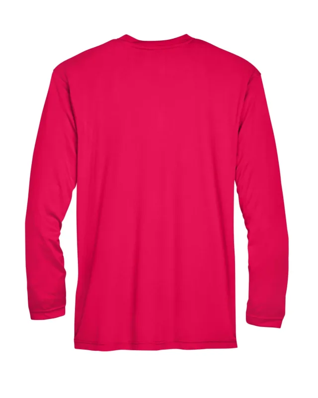 UltraClub Adult Cool & Dry Sport Long-Sleeve Performance Interlock T-Shirt — view 29
