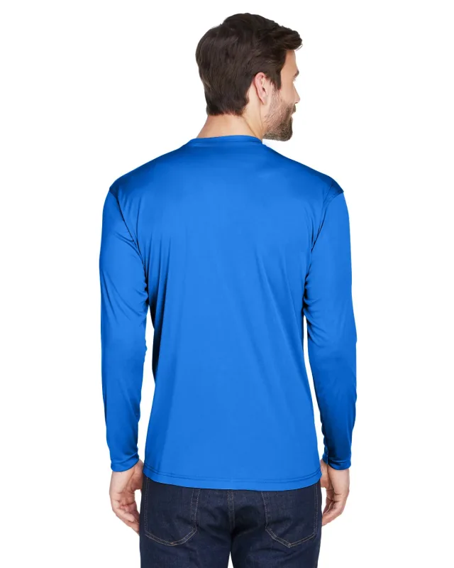 UltraClub Adult Cool & Dry Sport Long-Sleeve Performance Interlock T-Shirt — view 35