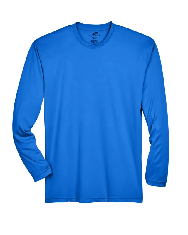 UltraClub Adult Cool & Dry Sport Long-Sleeve Performance Interlock T-Shirt — view 37