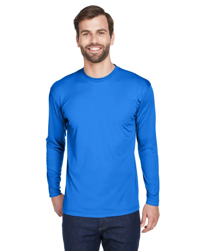 UltraClub Adult Cool & Dry Sport Long-Sleeve Performance Interlock T-Shirt — view 38