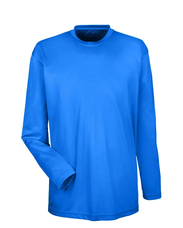 UltraClub Adult Cool & Dry Sport Long-Sleeve Performance Interlock T-Shirt — view 39