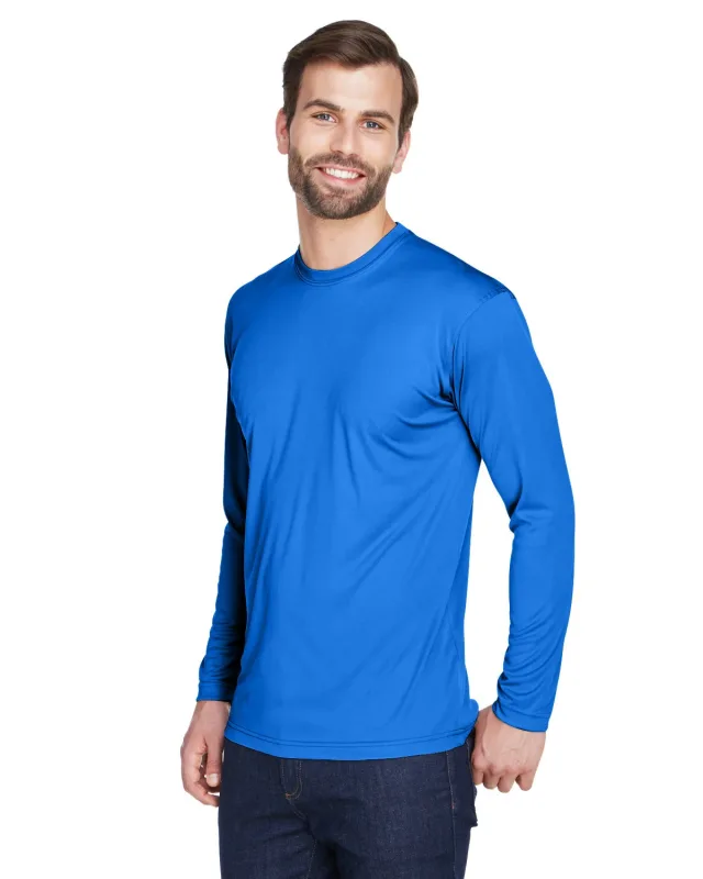 UltraClub Adult Cool & Dry Sport Long-Sleeve Performance Interlock T-Shirt — view 40