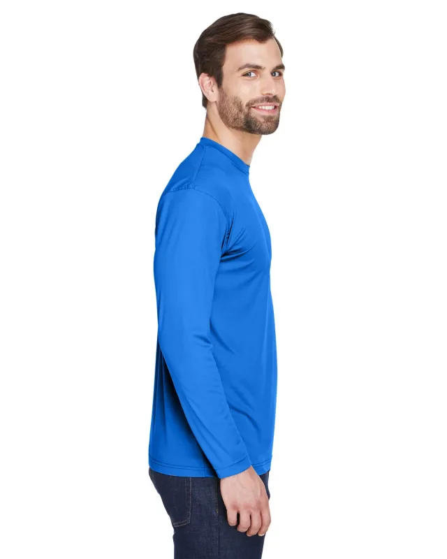 UltraClub Adult Cool & Dry Sport Long-Sleeve Performance Interlock T-Shirt — view 41