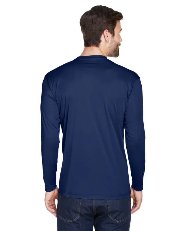 UltraClub Adult Cool & Dry Sport Long-Sleeve Performance Interlock T-Shirt — view 42
