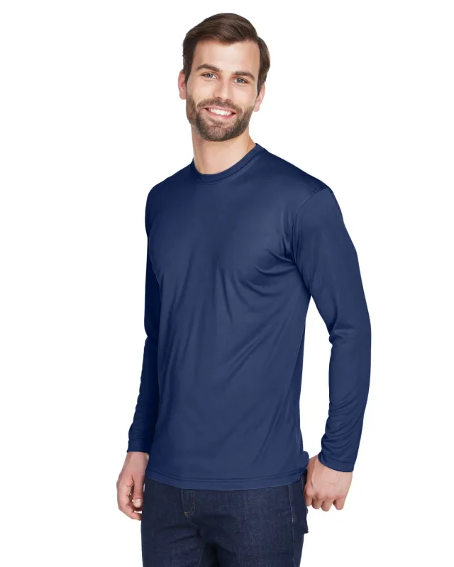 UltraClub Adult Cool & Dry Sport Long-Sleeve Performance Interlock T-Shirt — view 47