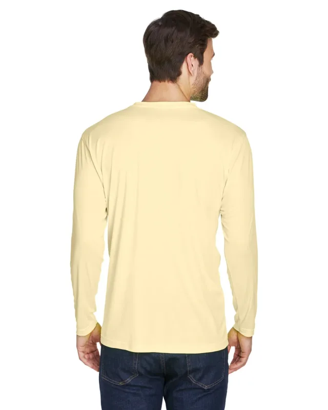 UltraClub Adult Cool & Dry Sport Long-Sleeve Performance Interlock T-Shirt — view 49