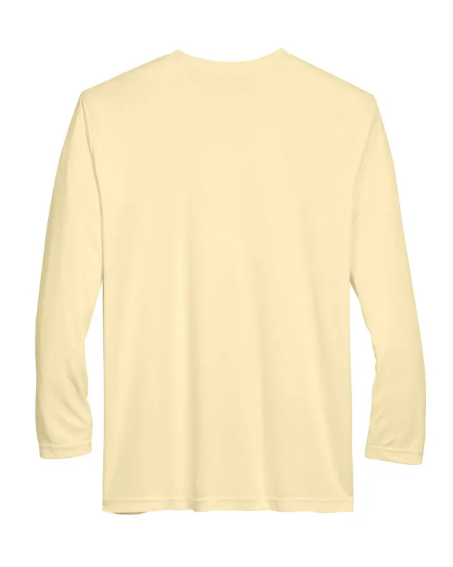 UltraClub Adult Cool & Dry Sport Long-Sleeve Performance Interlock T-Shirt — view 50
