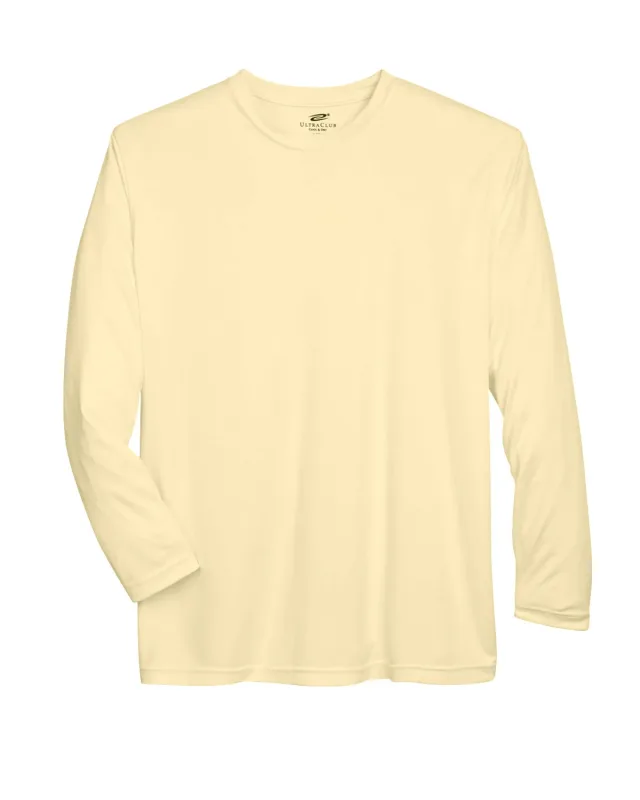 UltraClub Adult Cool & Dry Sport Long-Sleeve Performance Interlock T-Shirt — view 51