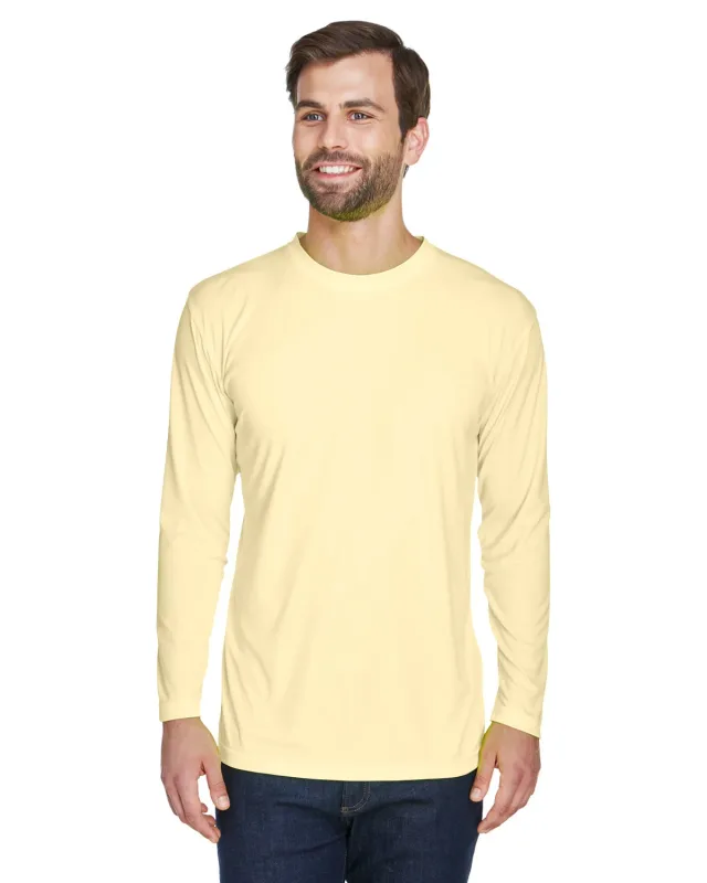 UltraClub Adult Cool & Dry Sport Long-Sleeve Performance Interlock T-Shirt — view 52