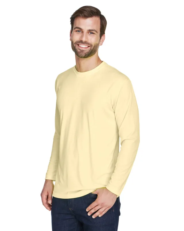 UltraClub Adult Cool & Dry Sport Long-Sleeve Performance Interlock T-Shirt — view 54