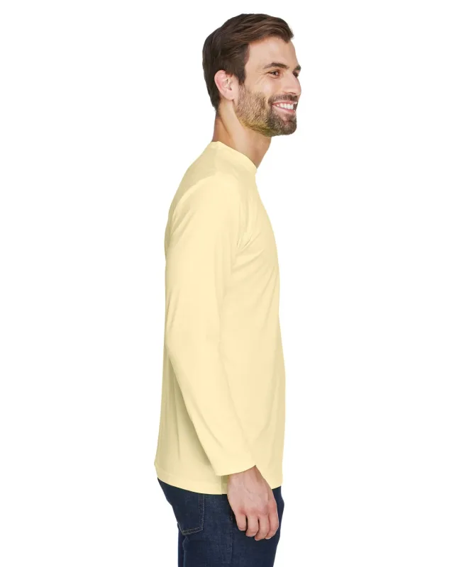 UltraClub Adult Cool & Dry Sport Long-Sleeve Performance Interlock T-Shirt — view 55