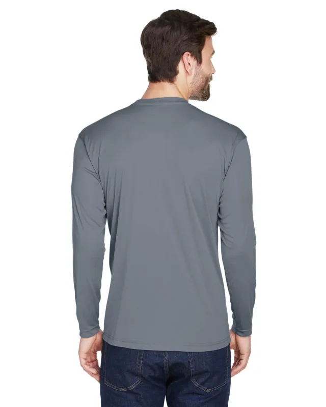 UltraClub Adult Cool & Dry Sport Long-Sleeve Performance Interlock T-Shirt — view 56