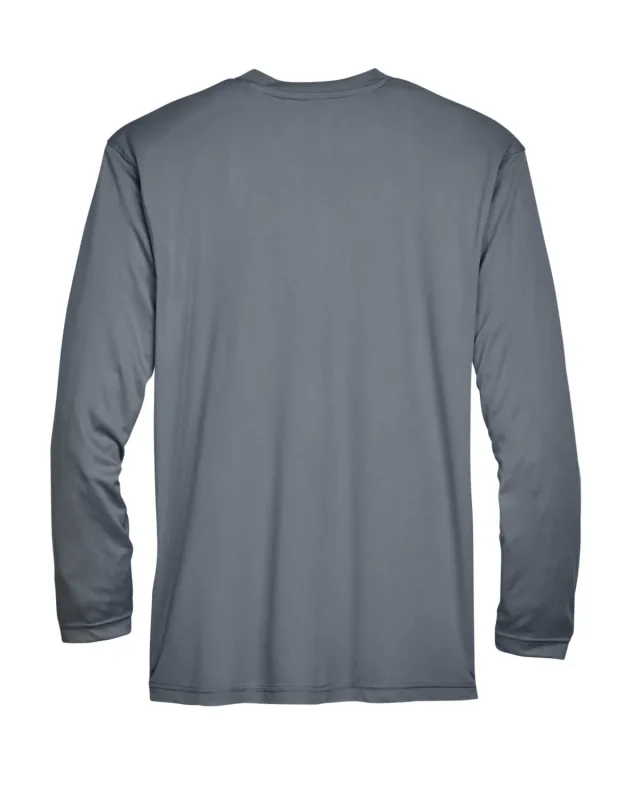 UltraClub Adult Cool & Dry Sport Long-Sleeve Performance Interlock T-Shirt — view 57