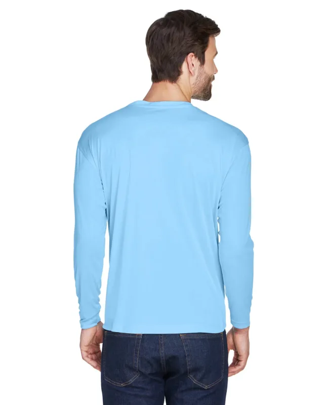 UltraClub Adult Cool & Dry Sport Long-Sleeve Performance Interlock T-Shirt — view 63