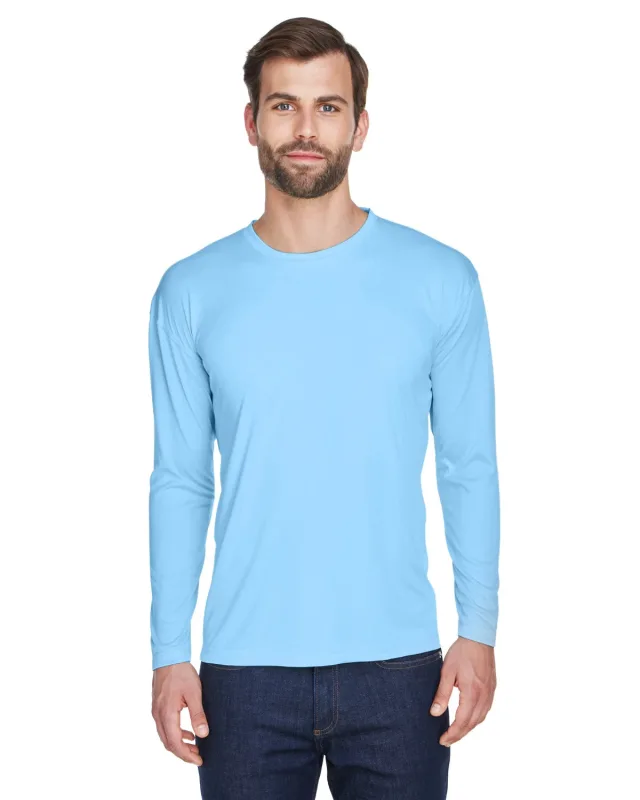 UltraClub Adult Cool & Dry Sport Long-Sleeve Performance Interlock T-Shirt — view 66