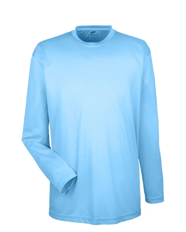 UltraClub Adult Cool & Dry Sport Long-Sleeve Performance Interlock T-Shirt — view 67