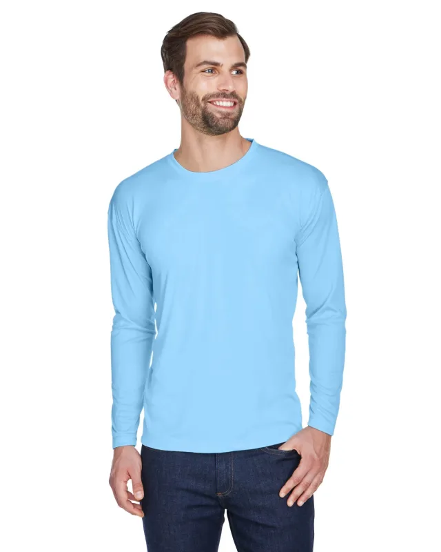 UltraClub Adult Cool & Dry Sport Long-Sleeve Performance Interlock T-Shirt — view 68