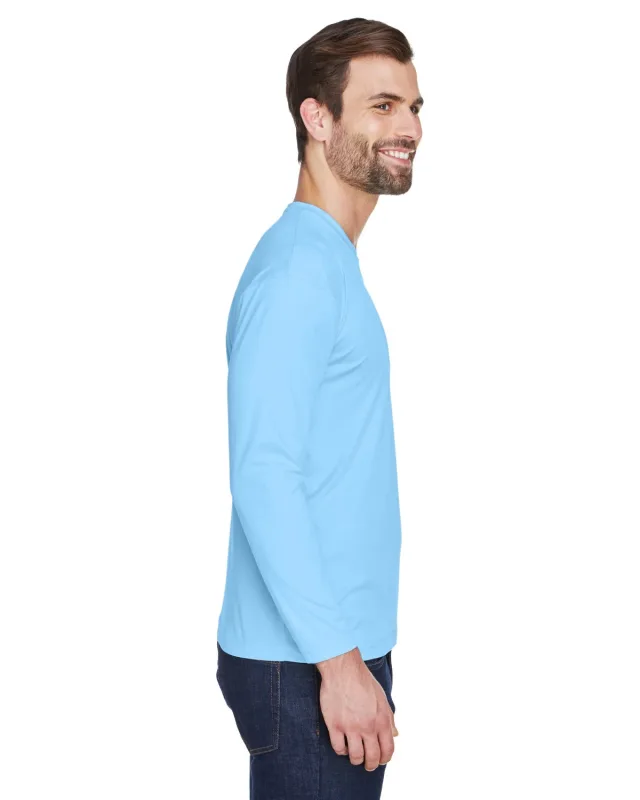 UltraClub Adult Cool & Dry Sport Long-Sleeve Performance Interlock T-Shirt — view 69