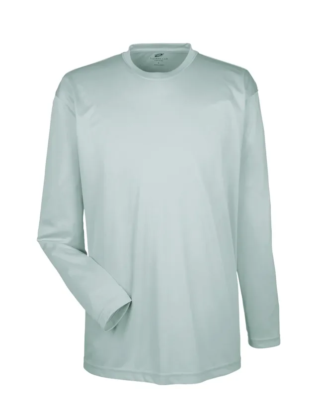 UltraClub Adult Cool & Dry Sport Long-Sleeve Performance Interlock T-Shirt — view 74