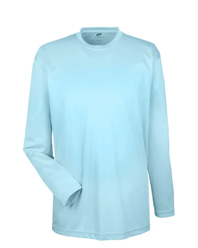 UltraClub Adult Cool & Dry Sport Long-Sleeve Performance Interlock T-Shirt — view 81