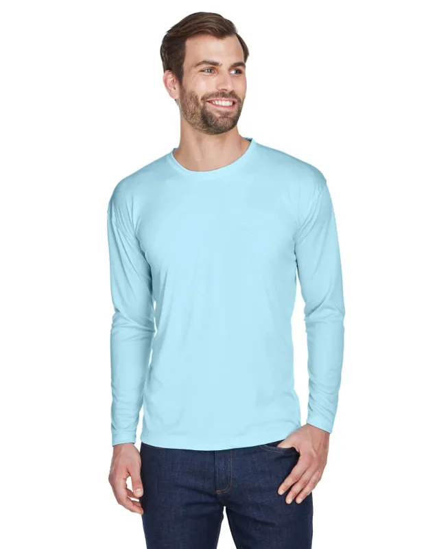 UltraClub Adult Cool & Dry Sport Long-Sleeve Performance Interlock T-Shirt — view 82