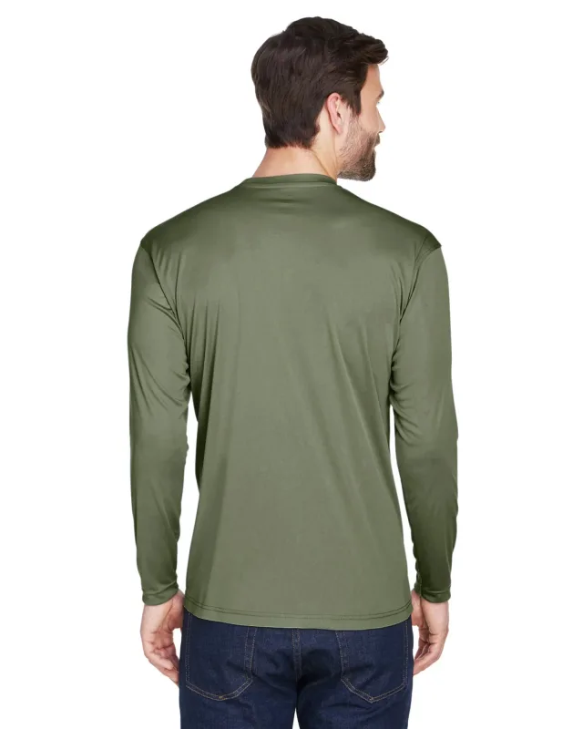 UltraClub Adult Cool & Dry Sport Long-Sleeve Performance Interlock T-Shirt — view 84